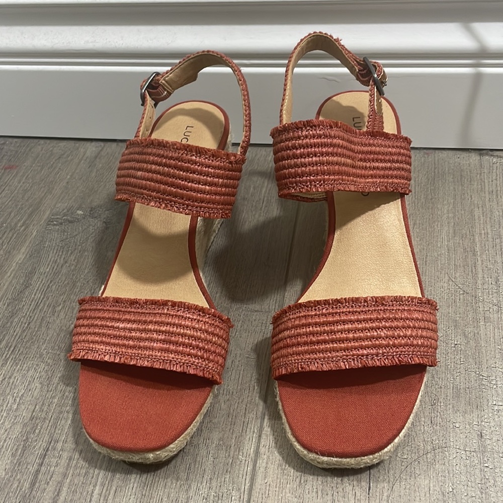Lucky Brand Minjah Espadrille Wedge Sandal - Sumac - Picture 10 of 14
